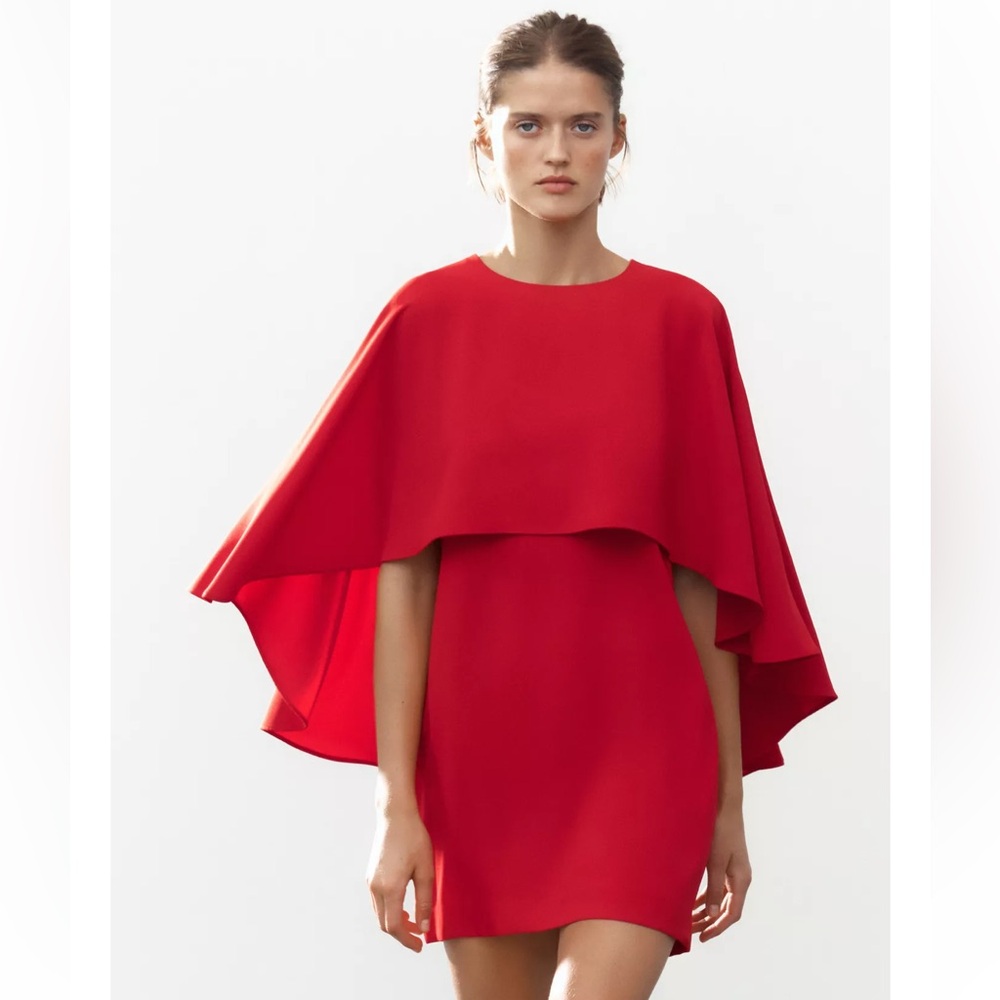 Zara Red Mini Dress - Picture 1 of 16